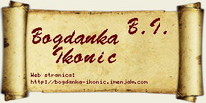 Bogdanka Ikonić vizit kartica
